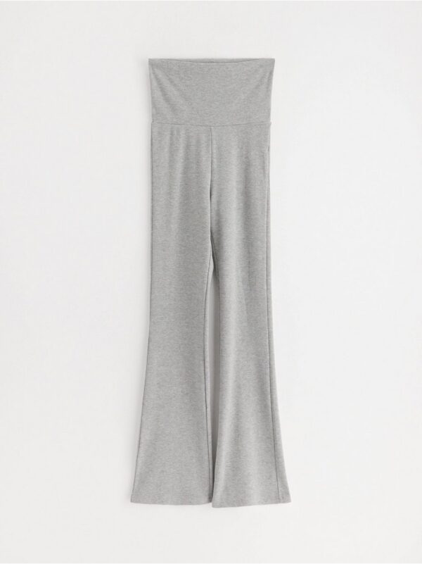 Ribbed flared trousers - 3003044-9803