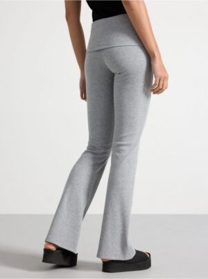 Ribbed flared trousers - 3003044-9803
