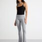Ribbed flared trousers - 3003044-9803