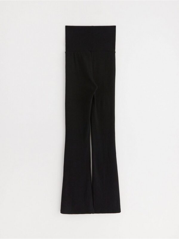 Ribbed flared trousers - 3003203-80