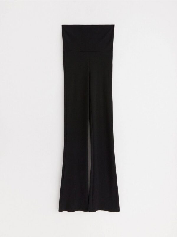 Ribbed flared trousers - 3003203-80