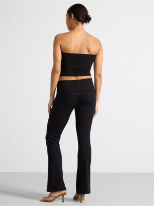 Ribbed flared trousers - 3003203-80