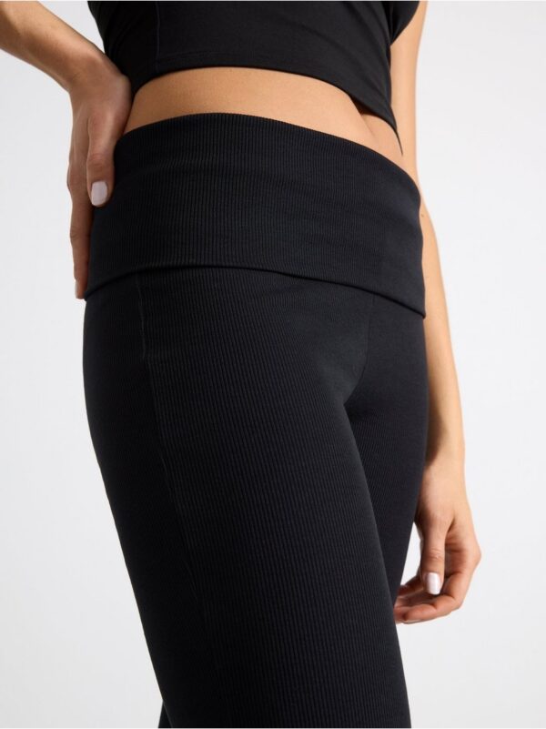 Ribbed flared trousers - 3003203-80