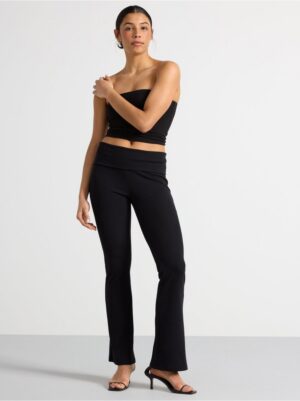 Ribbed flared trousers - 3003203-80