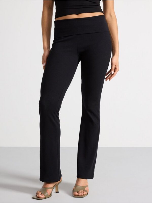 Ribbed flared trousers - 3003203-80
