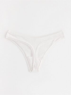 Thong in pointelle - 8633514-70
