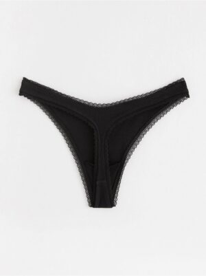 Thong in pointelle - 8633514-80