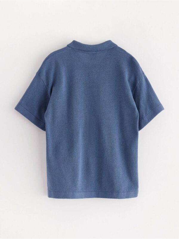 Polo shirt in linen blend - 8669620-9392