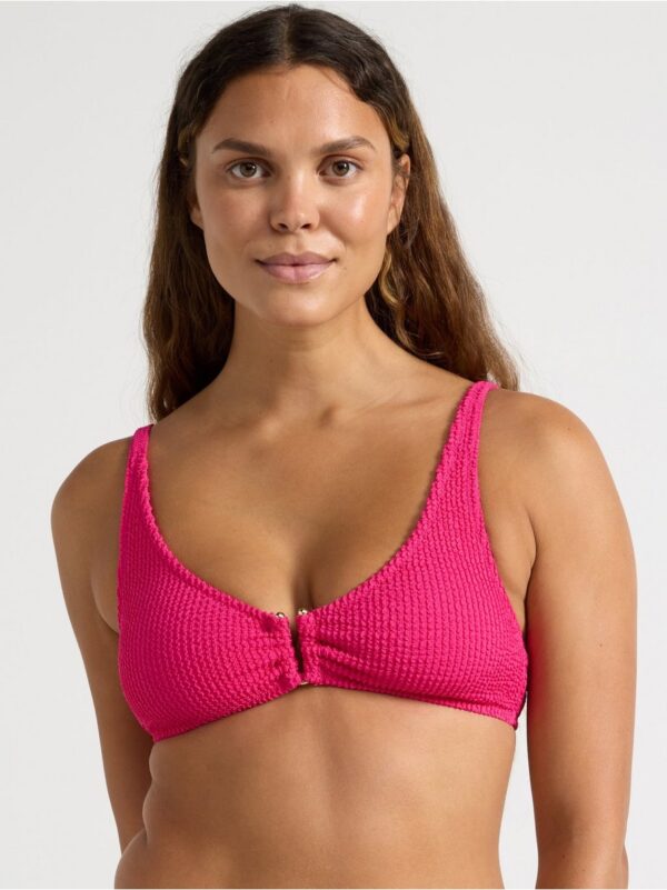 Crinkled unpadded  bikini bra - 8677085-3427