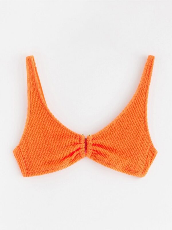Crinkled unpadded  bikini bra - 8677085-7876