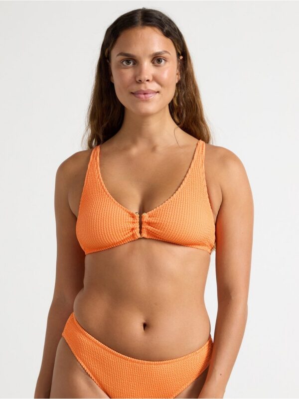 Crinkled unpadded  bikini bra - 8677085-7876