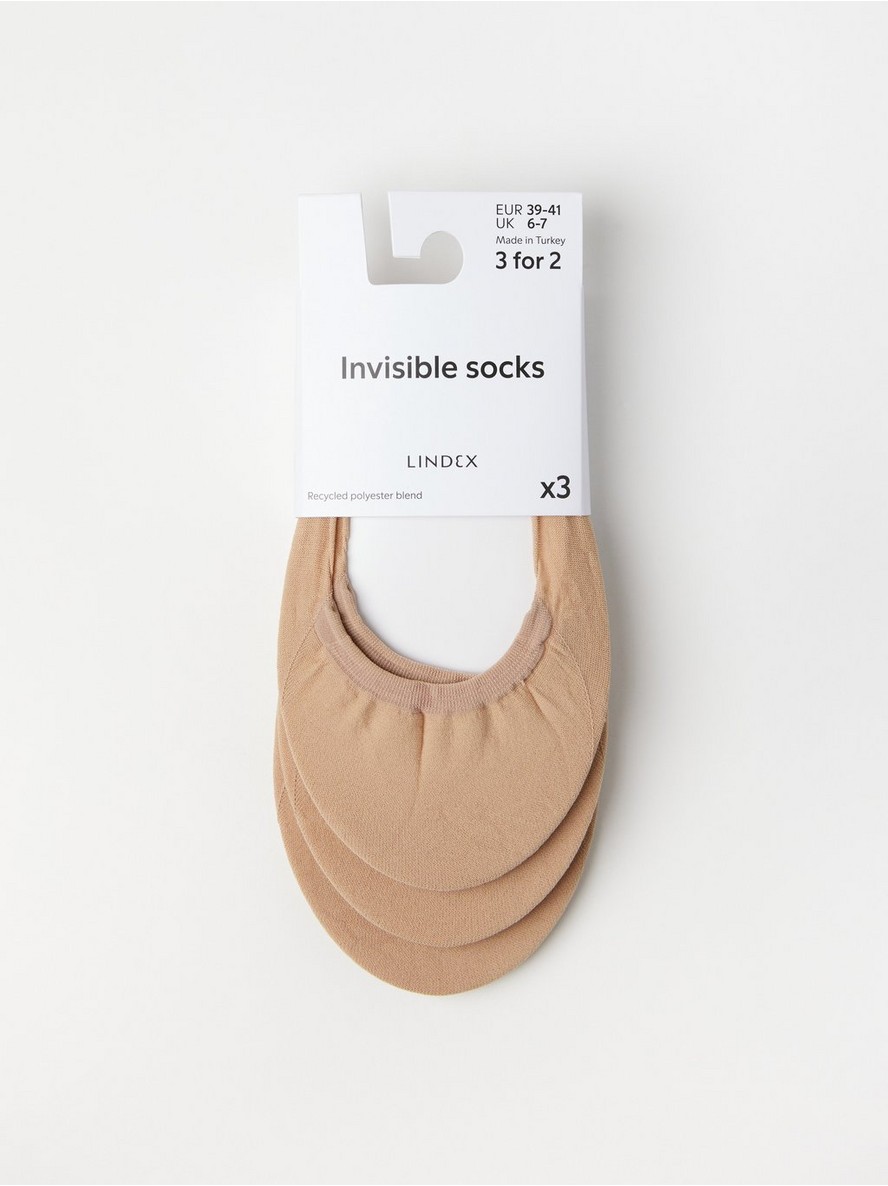 Carape – 3-pack Invisible socks