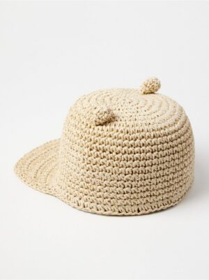 Straw hat with ears - 8729121-311