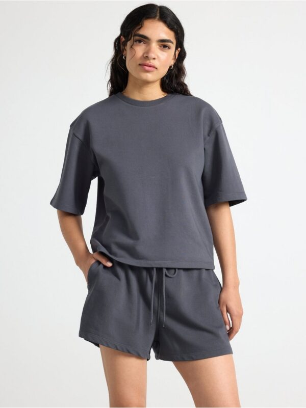 T-shirt in sweatshirt fabric - 3000296-9608