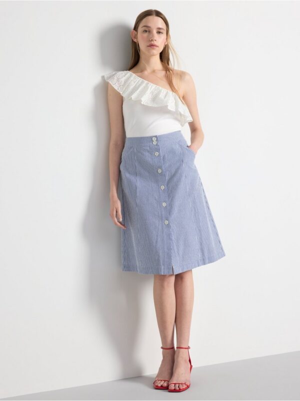 One-shoulder tank top - 3000840-300