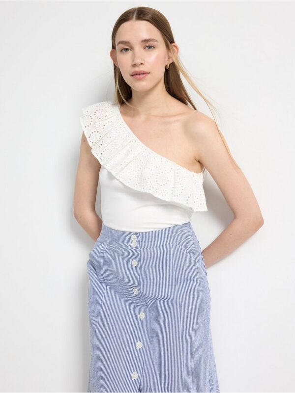 One-shoulder tank top - 3000840-300