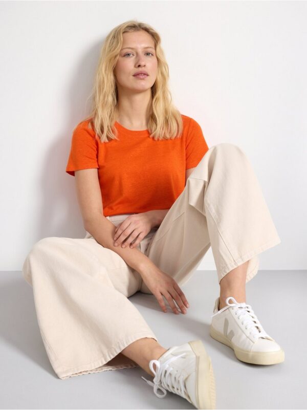 Top in linen blend - 3000874-5372