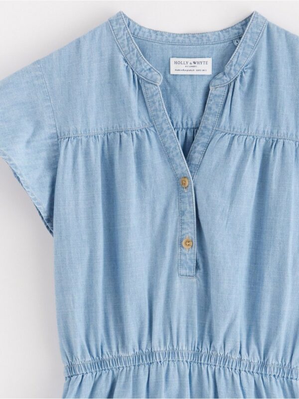 Short-sleeved denim dress - 3001050-5137