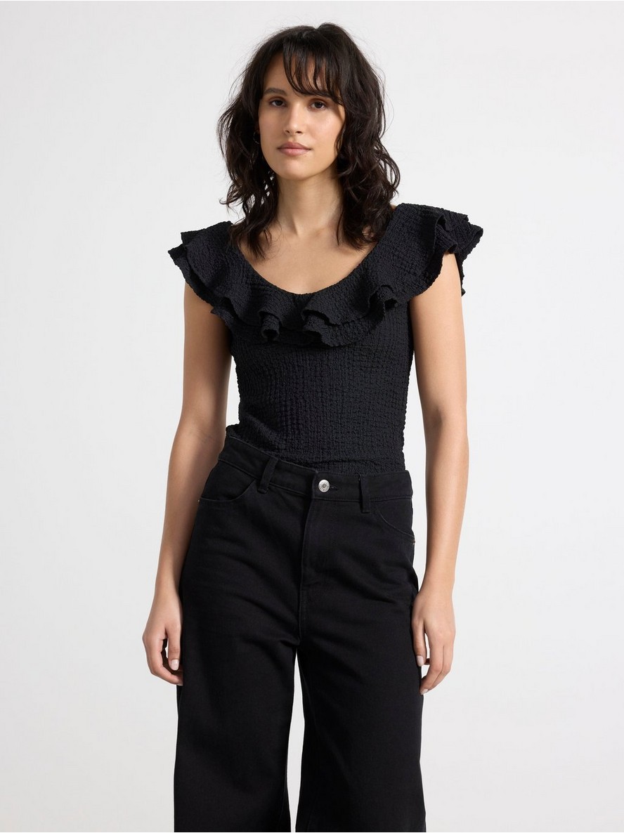 Majica – Crinkled tank top