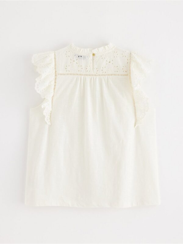 Top with broderie anglaise - 3001159-300
