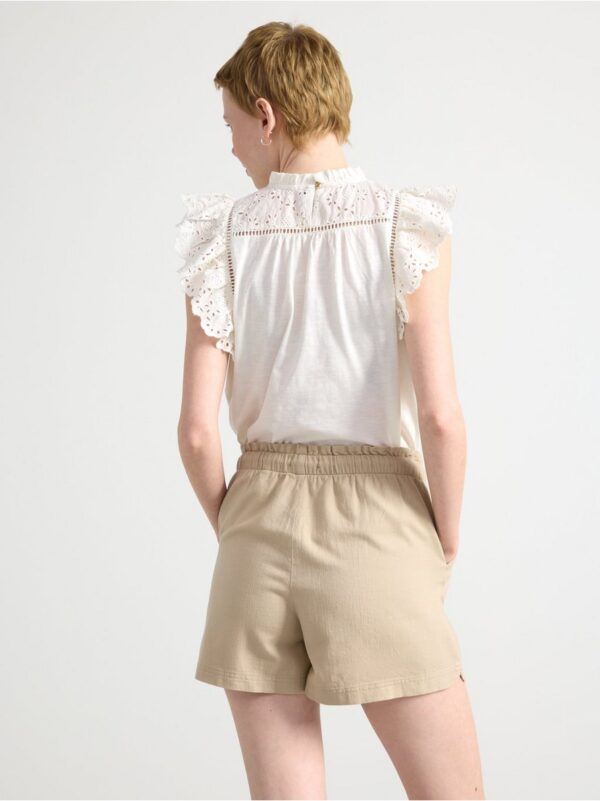 Top with broderie anglaise - 3001159-300