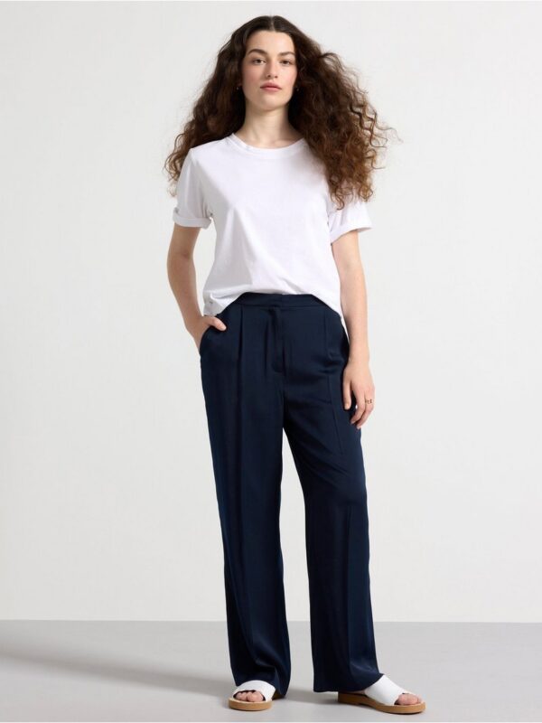 Trousers in satin - 3001227-2521