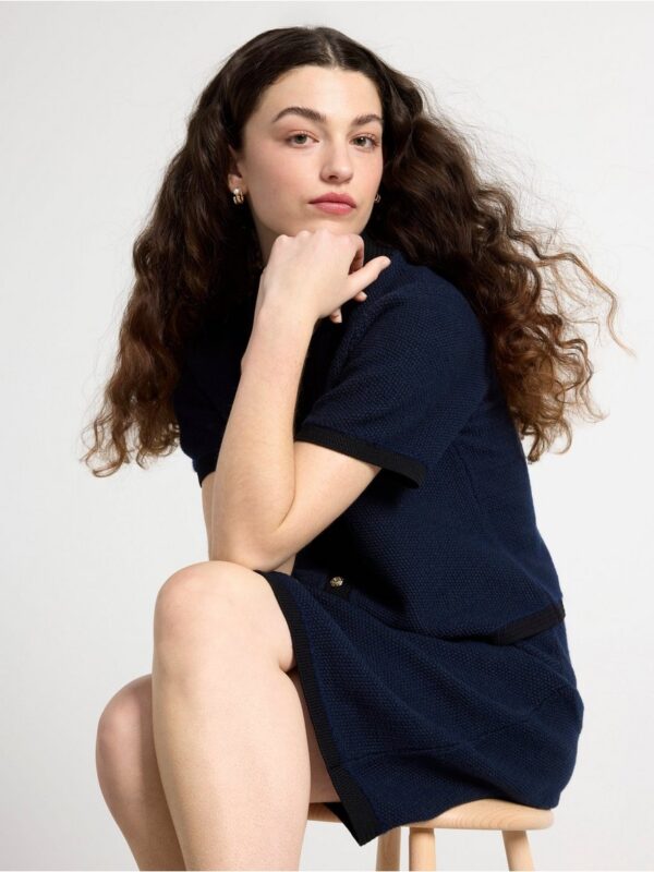 Short-sleeved cardigan - 3001228-2521