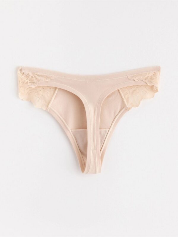 Thong in micro cotton - 3001296-2365