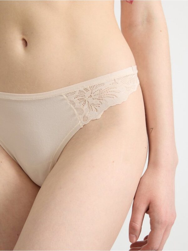 Thong in micro cotton - 3001296-2365