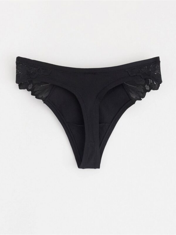 Thong in micro cotton - 3001296-80