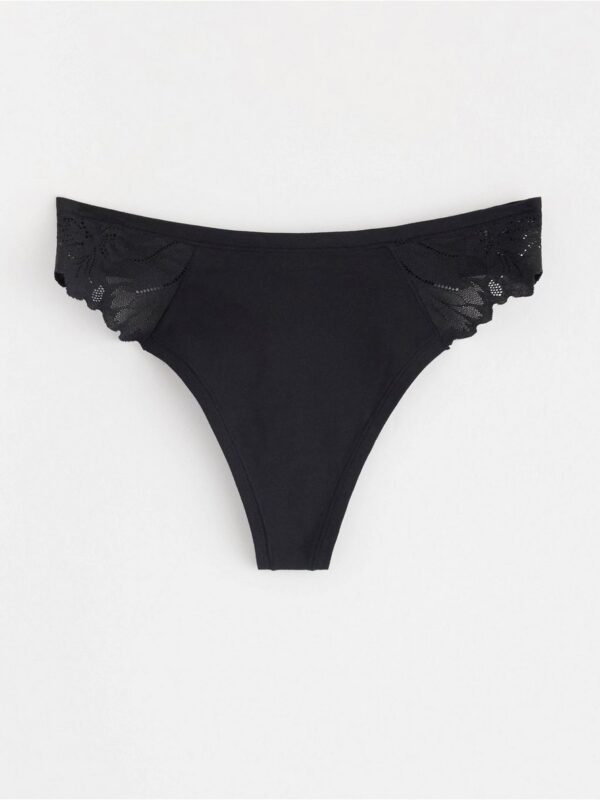 Thong in micro cotton - 3001296-80