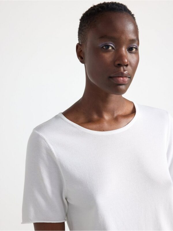 Fine-knitted t-shirt - 3001307-300