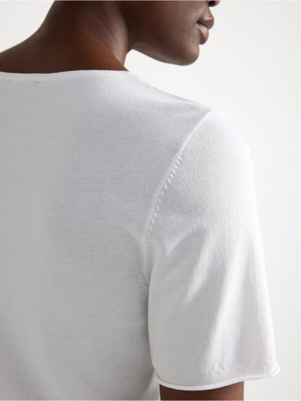 Fine-knitted t-shirt - 3001307-300