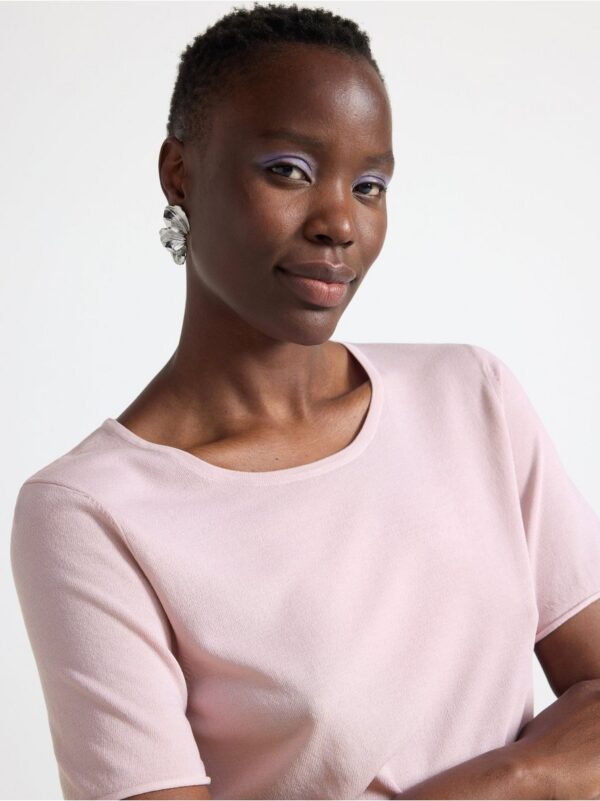 Fine-knitted t-shirt - 3001307-5530