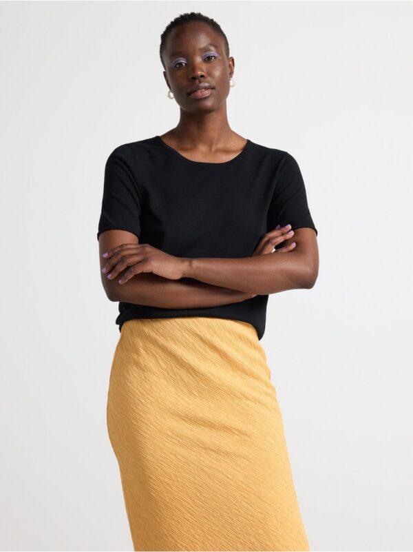 Fine-knitted t-shirt - 3001307-80