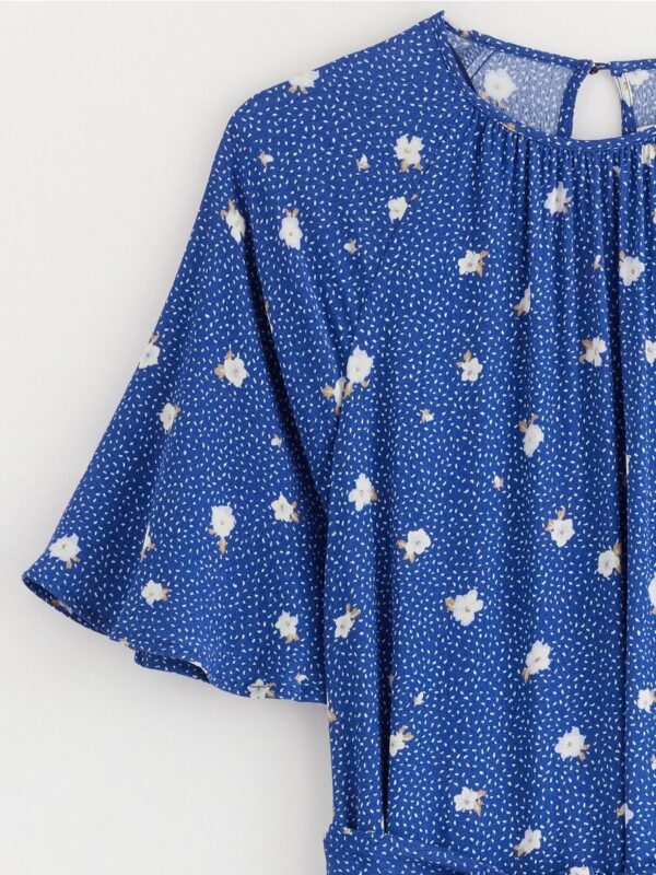 Short-sleeved midi dress - 3001326-7339