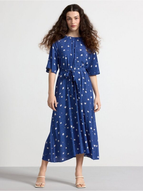 Short-sleeved midi dress - 3001326-7339