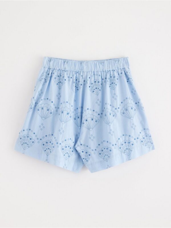 Shorts with broderie anglaise - 3001368-9614
