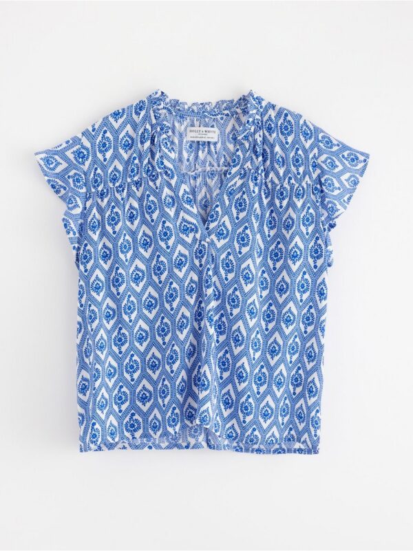 Short-sleeved blouse - 3001455-8579