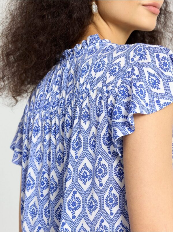 Short-sleeved blouse - 3001455-8579