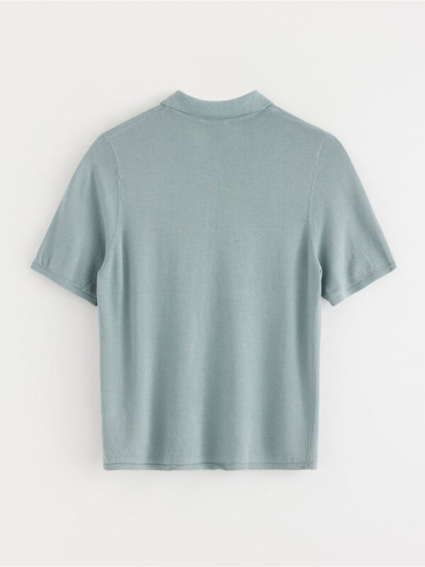 Fine-knitted top with collar - 3001493-8707