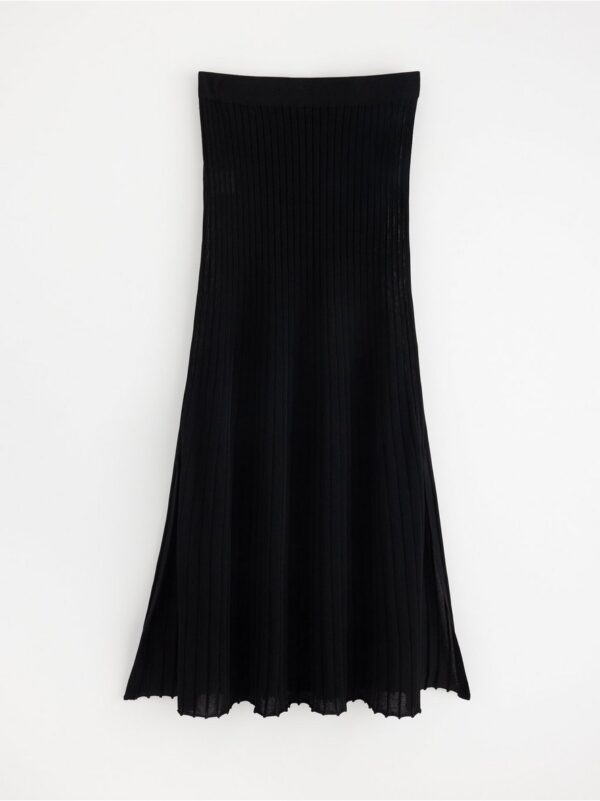 Ribbed midi skirt - 3001646-80