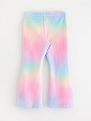 Flared leggings in velour - 3001661-6665