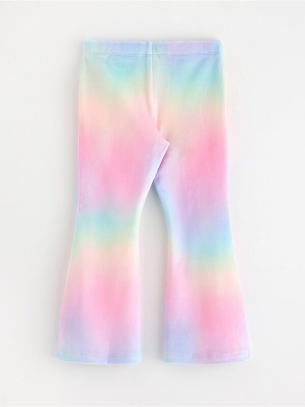 Flared leggings in velour - 3001661-6665