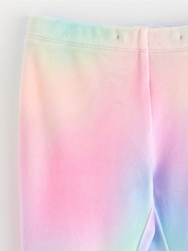 Flared leggings in velour - 3001661-6665