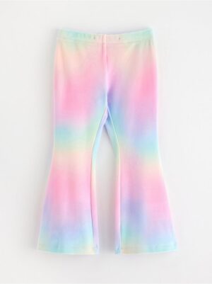 Flared leggings in velour - 3001661-6665