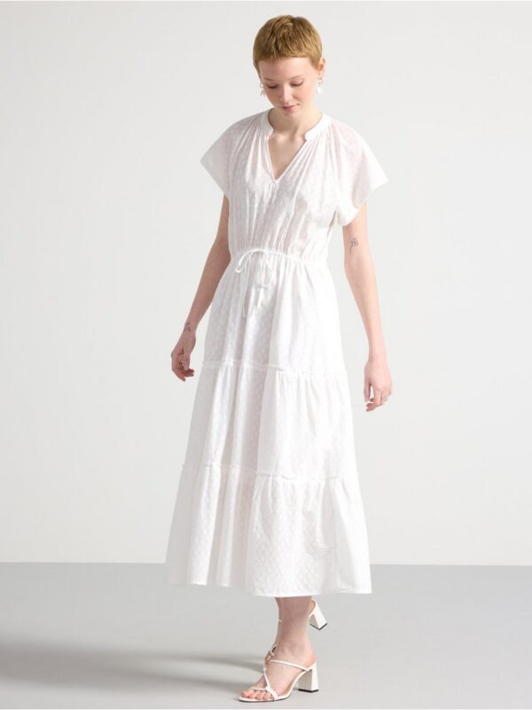 Maxi dress with flounces - 3001722-300