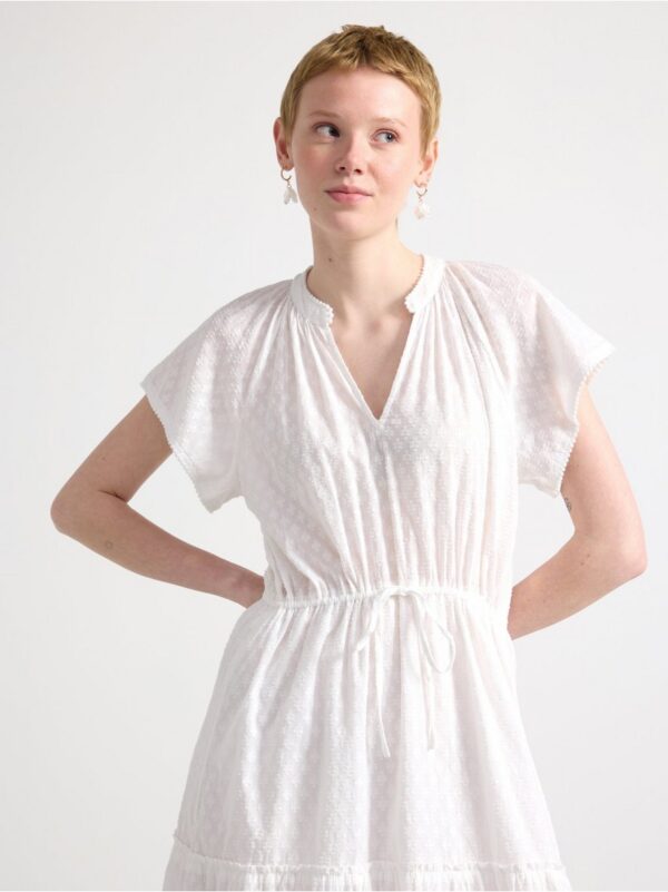 Maxi dress with flounces - 3001722-300