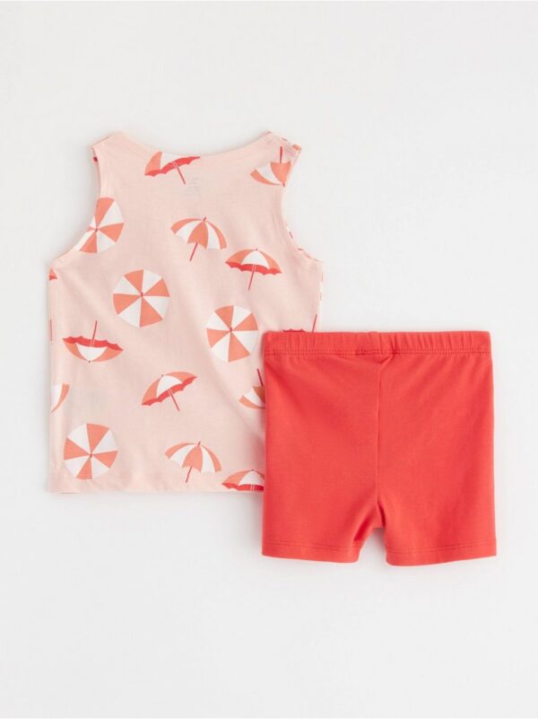 Set - tank top and biker shorts - 3001731-7491