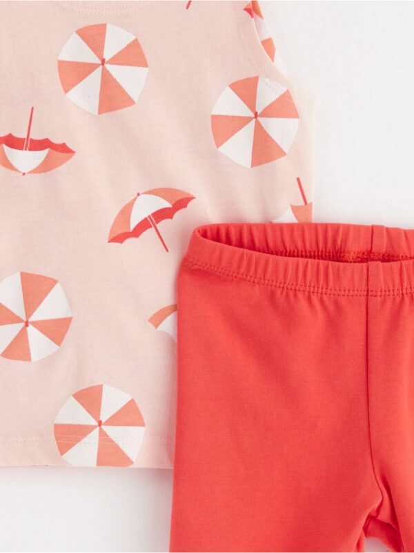 Set - tank top and biker shorts - 3001731-7491